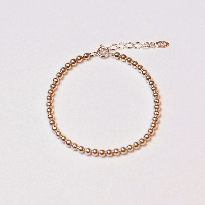 Less is more(レスイズモア)の「silver ball bracelet (yellow gold plated(Accessories)」
