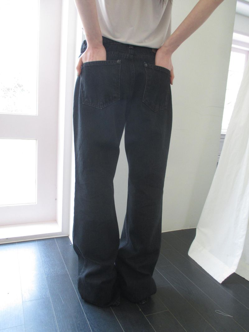 b.b セミブーツカットパンツ