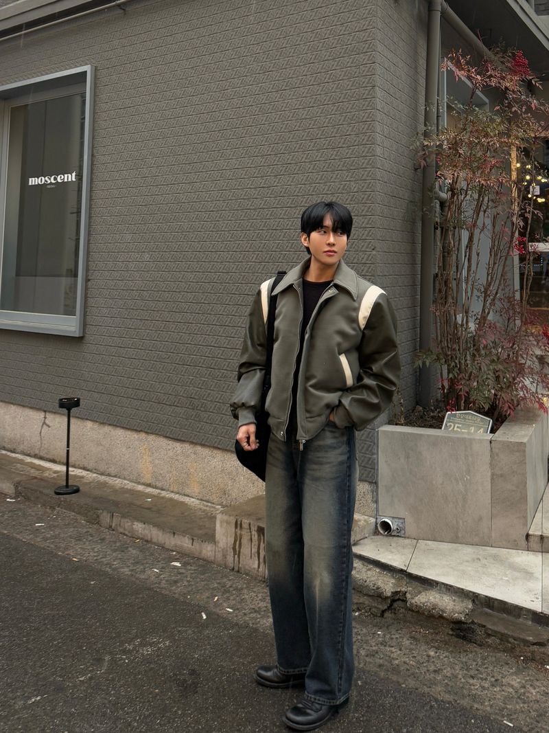 Deep blue green wide pants