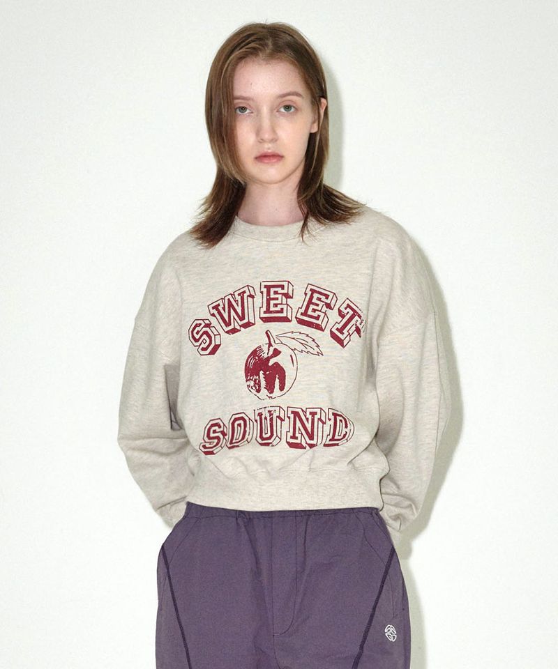 mahagrid(マハグリッド)の「SWEET SOUND CROP SWEATSHIRT(Tops)」