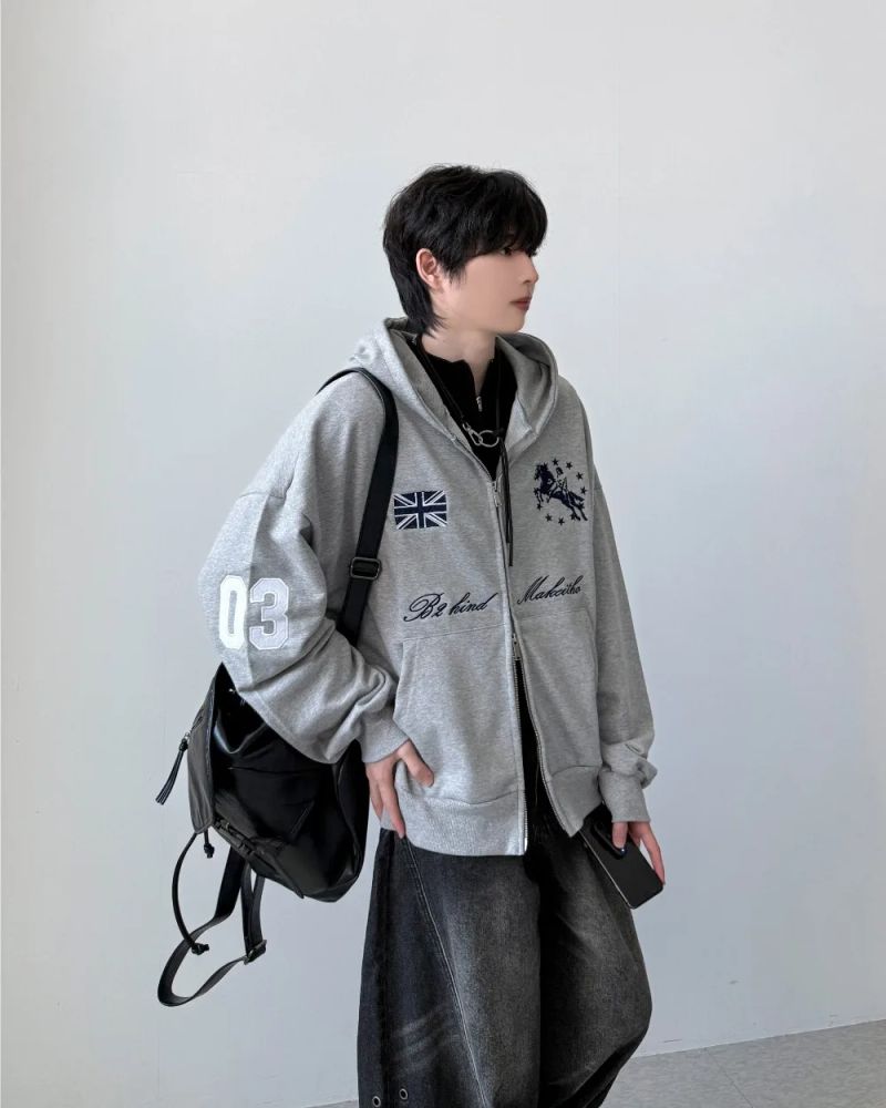 ハインド バルーン フード ジップアップ