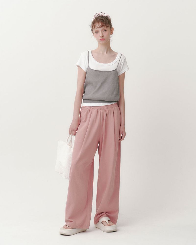 [MADE] WAVES, COTTON PINTACK PANTS