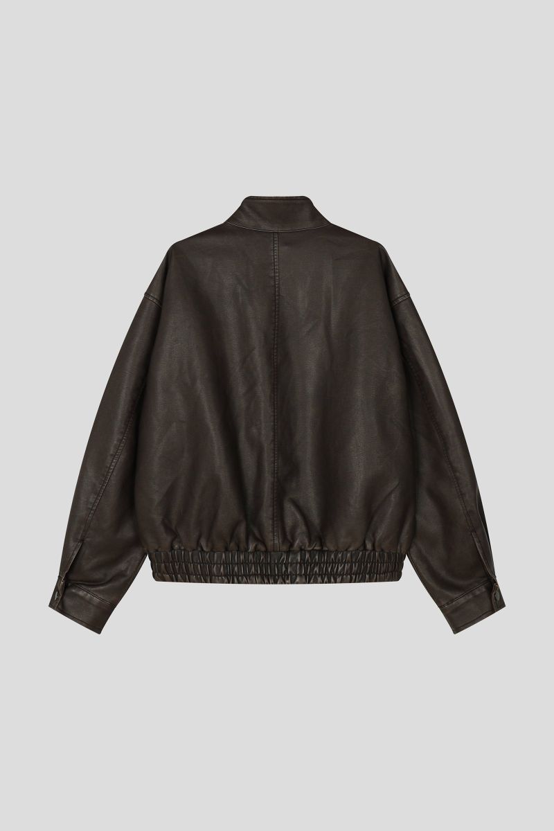 Hook Washed Leather Jacket