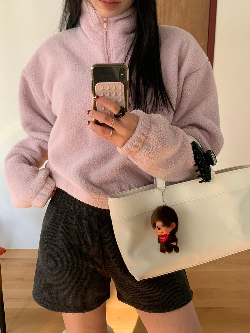 [MADE] MEMBER FLEECE HALF ZIP-UP