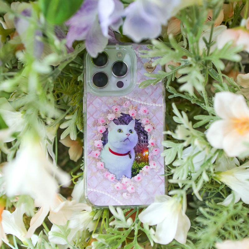 【MADE】Rose frame Jelly hard Phone case