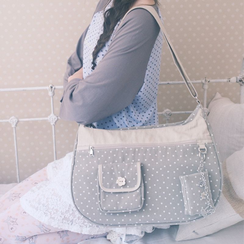 Star messenger bag_beige