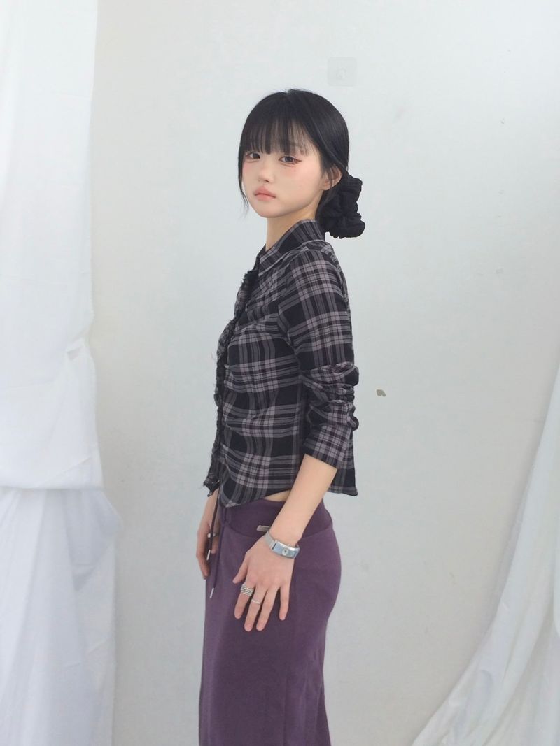 Slim Base String Long Skirt