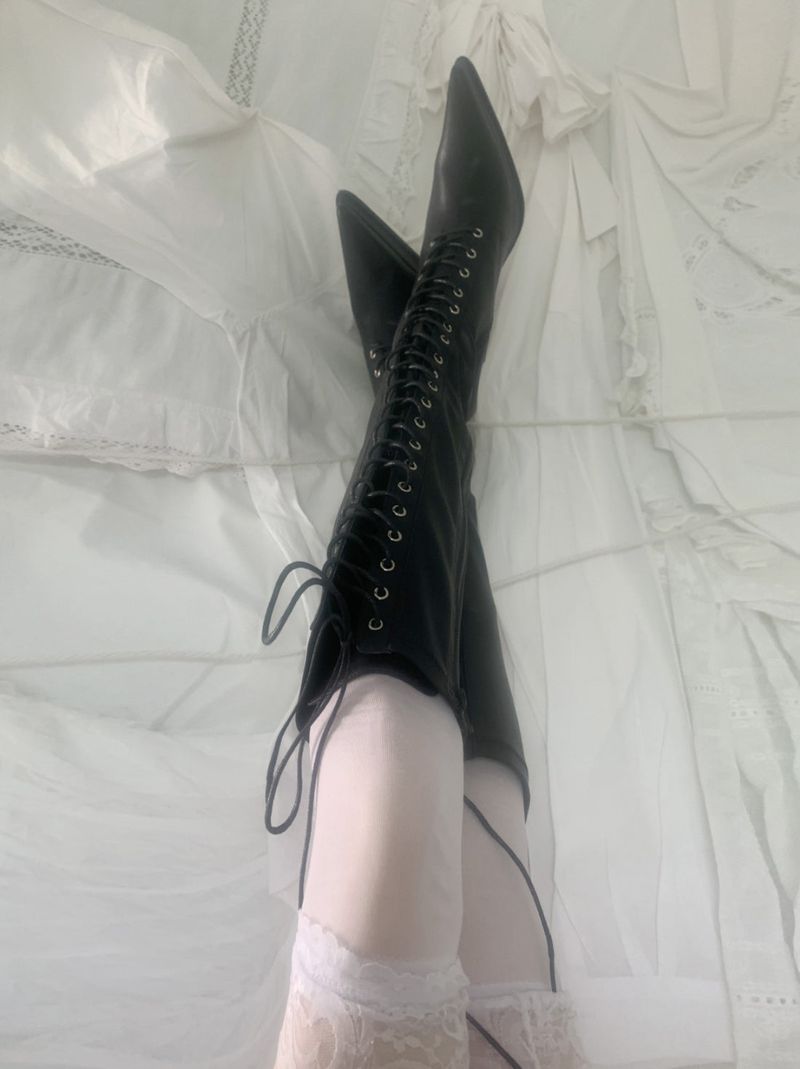 suzen（スゼン）の「Vinacell Lace-Up Long Boots（Shoes）」