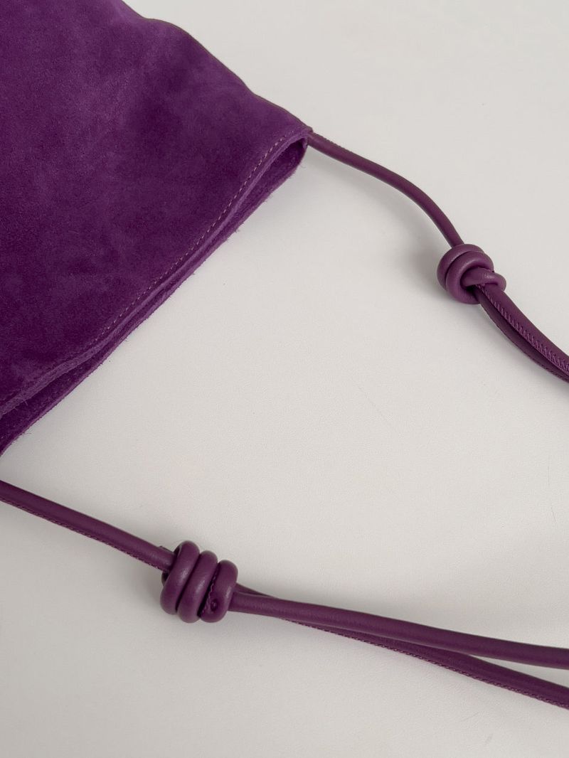 Suede Shoulder Bucket Bag
