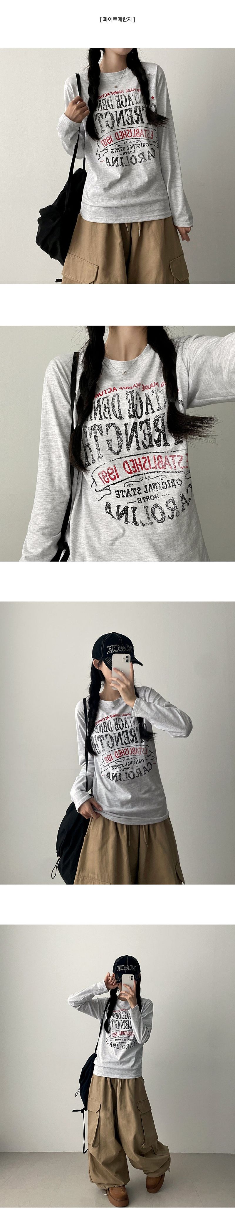 Ruth Vintage Lettering Long Sleeve Tee