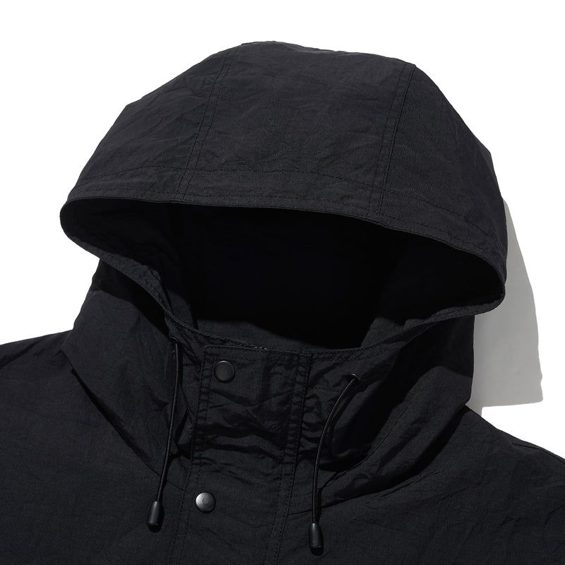 RIPSTOP 2WAY ZIP-UP JACKET [BLACK]