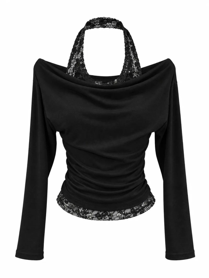 Lace Halter Layered T