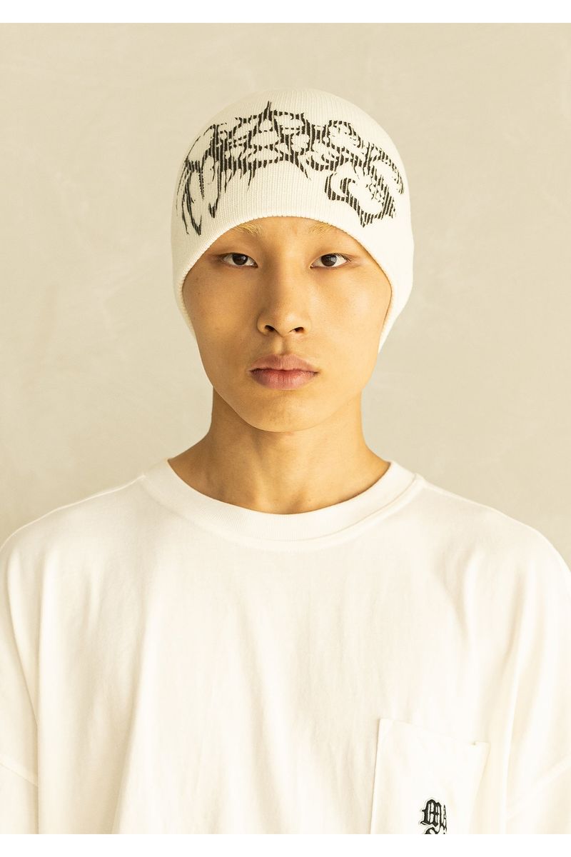 PENTAGRAM SHORT BEANIE MWHAC001-WT