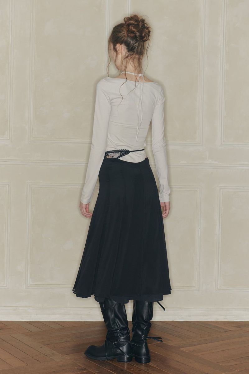 MOONFLOWER SKIRT black