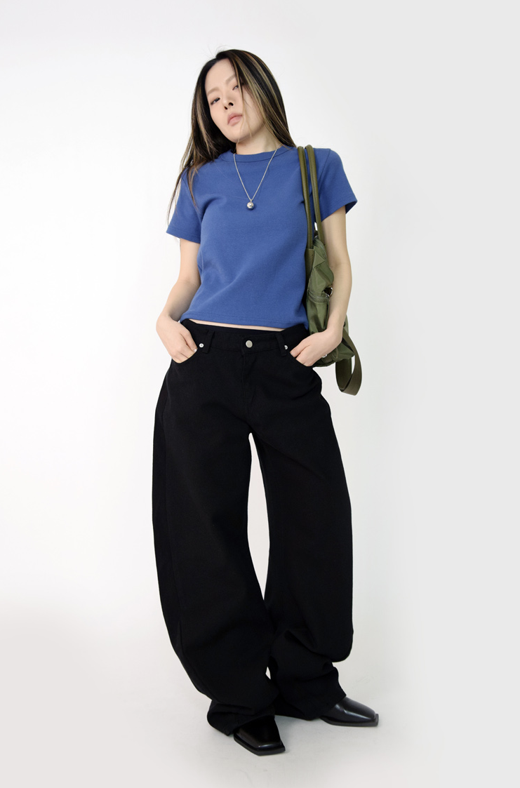 curve shape cotton pants(5color)
