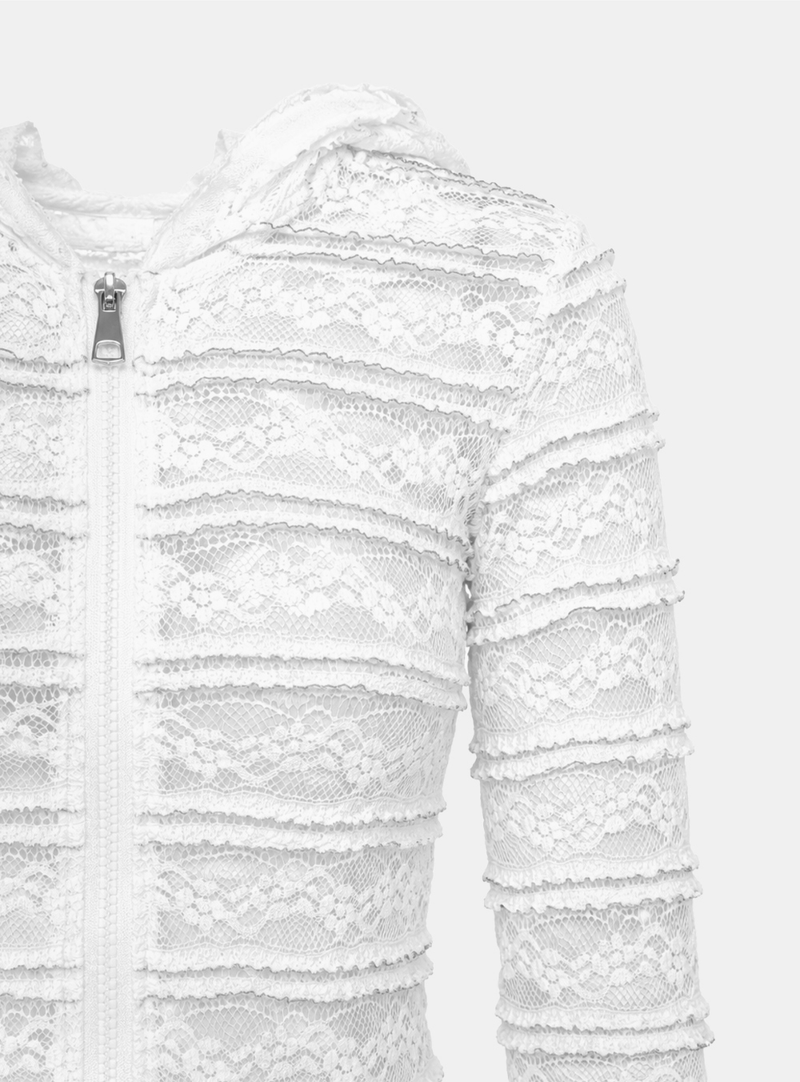 Ivelle Lace Hooded Zip-Up
