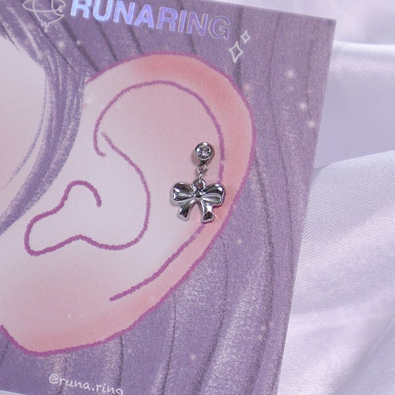 All surgical steel new mini ribbon piercing