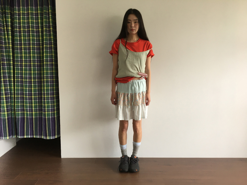 Mani patchwork skirt (2color)