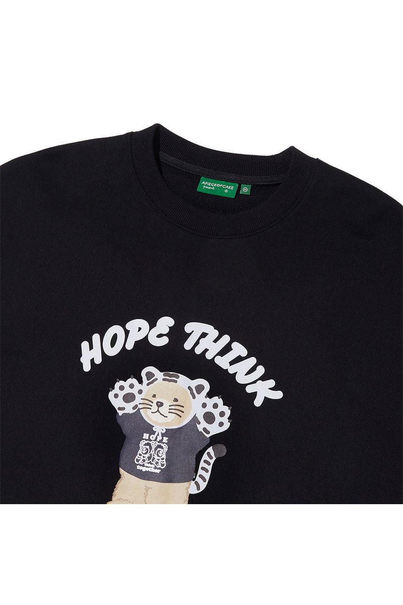 HTT Tiger Bear Crewneck_Black