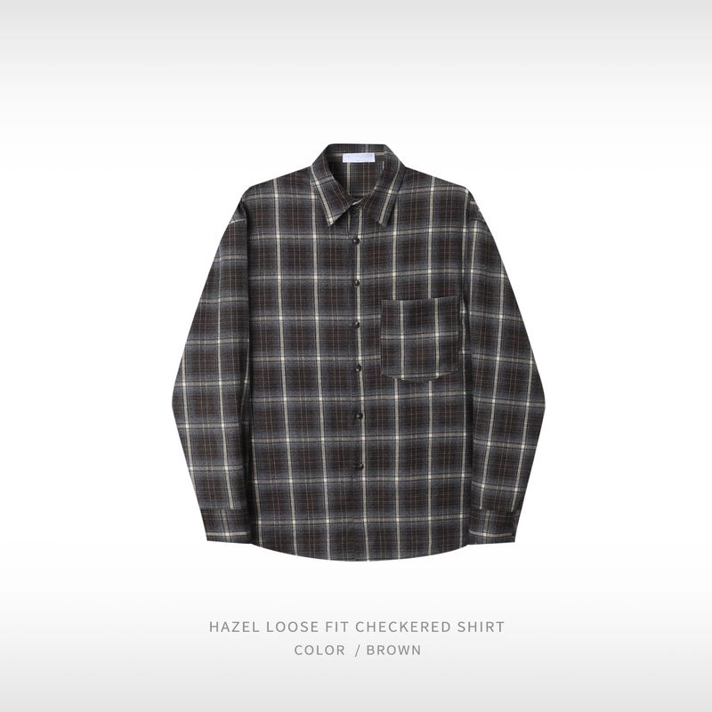 Plaid Loose Check Shirt (No.853)