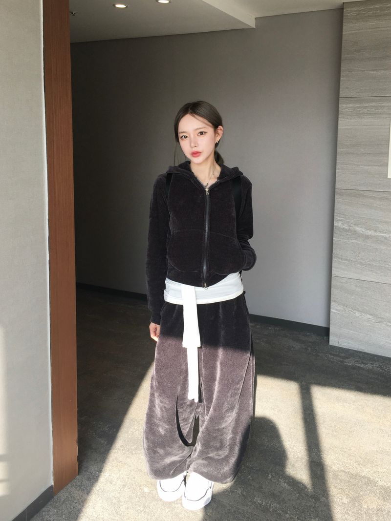 Acorn Velvet Wide Pants (3c)