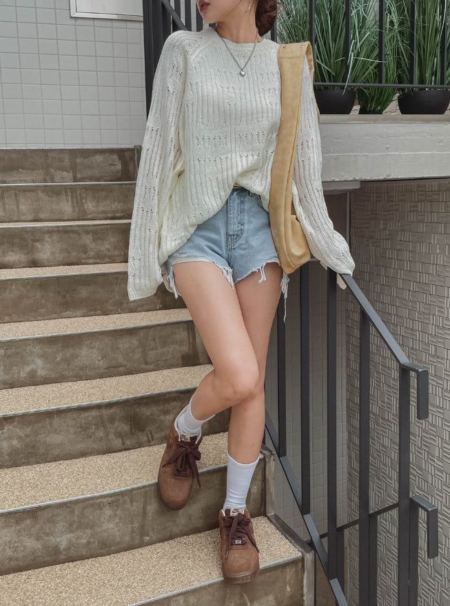 Dear Damage Denim Shorts