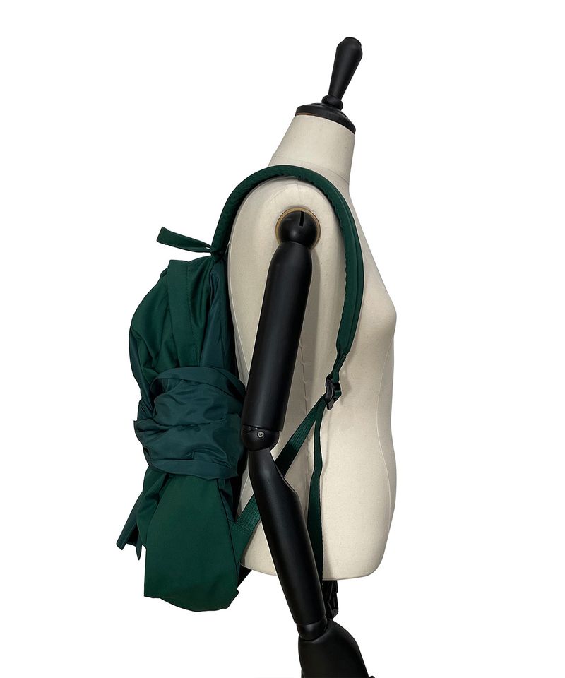 Knotted Backpack (Peacock green)