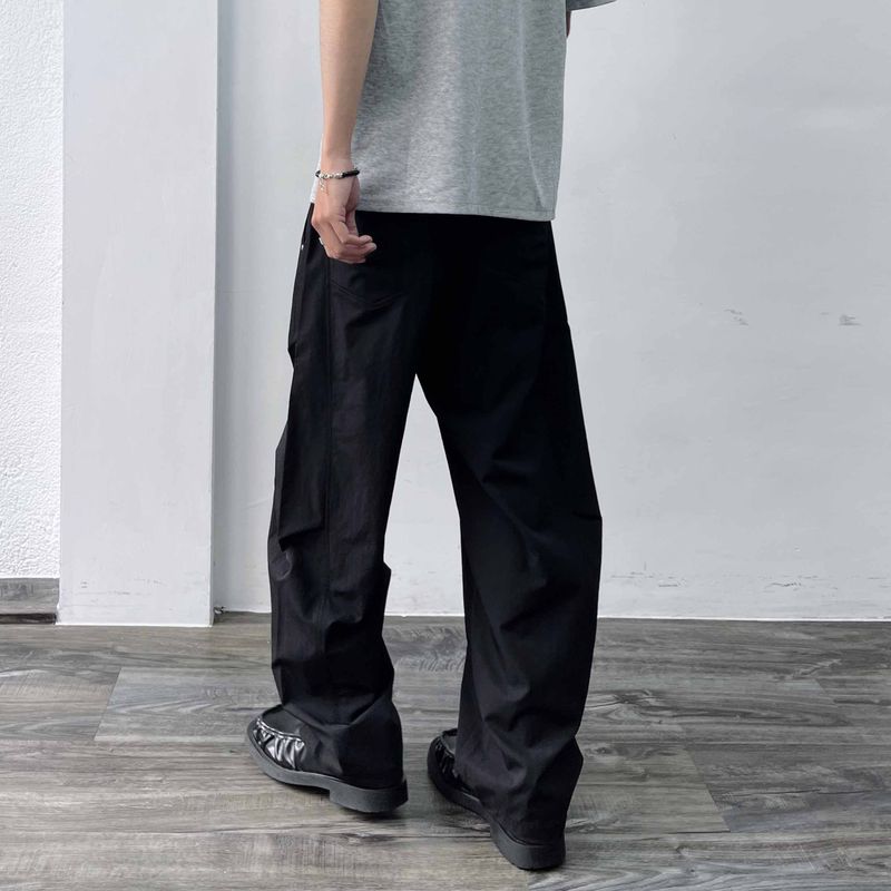 Side-Studded Structural Wide Pants