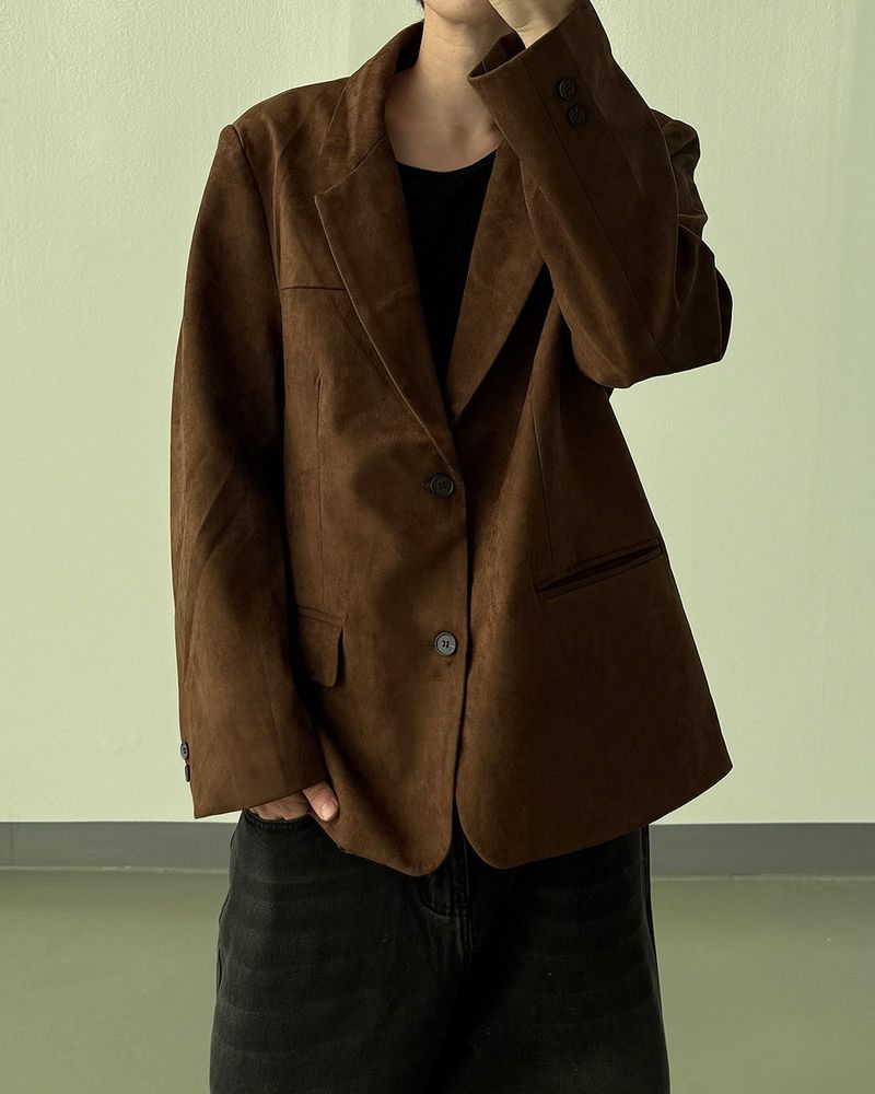 Liss Suede Blazer Jacket
