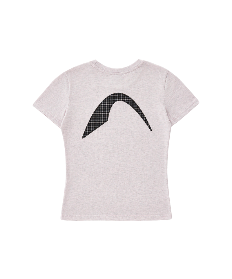 ZEROSI(ゼロシ)の「(W) ZRS シンボル アップリケ Tシャツ (LIGHT PINK)(トップス)」