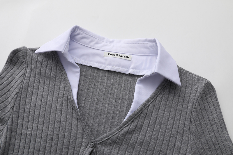 Elliot Shirt Layered Cardigan