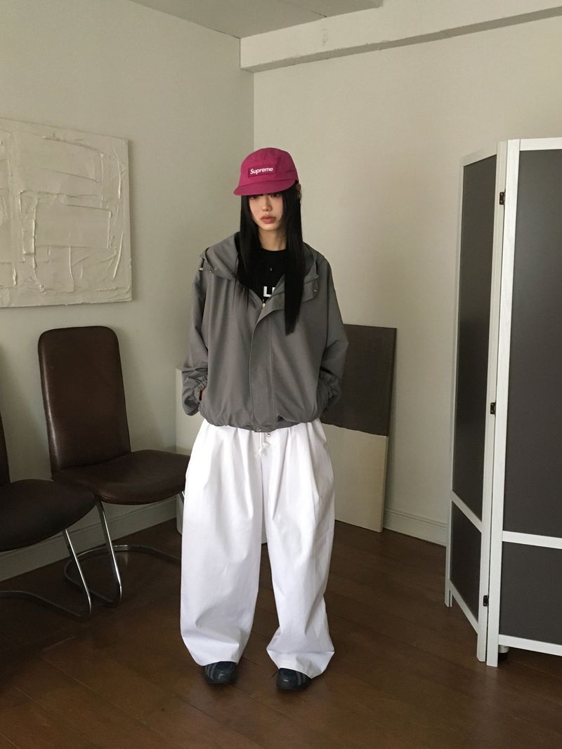 Beaton Goffcore String Boxy Windbreaker
