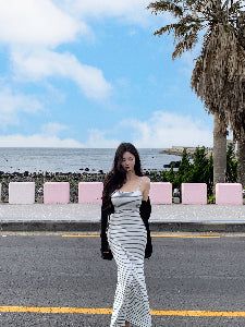 ZANNE（ザンヌ）の「[MADE] All-in-One Striped Long Dress（Dresses）」