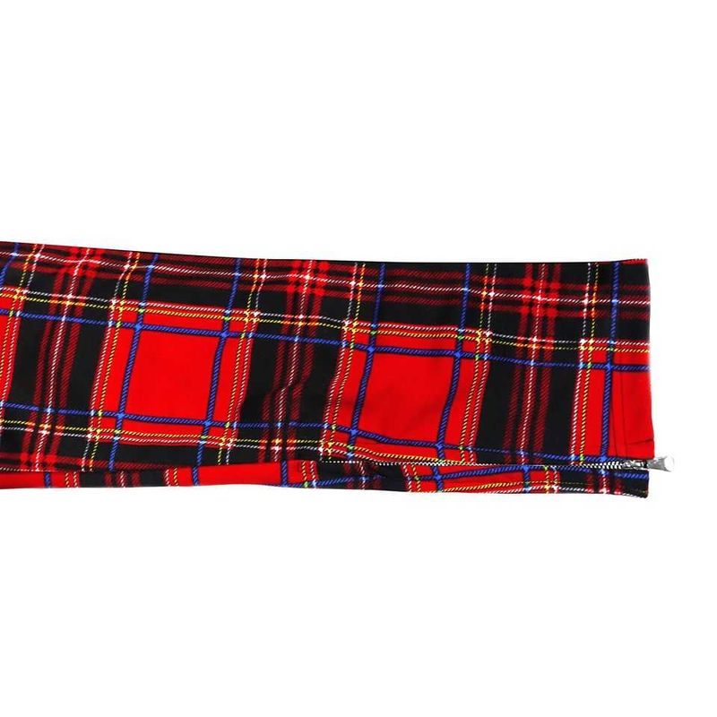 TZ CROSS PLAID TRACK PANT