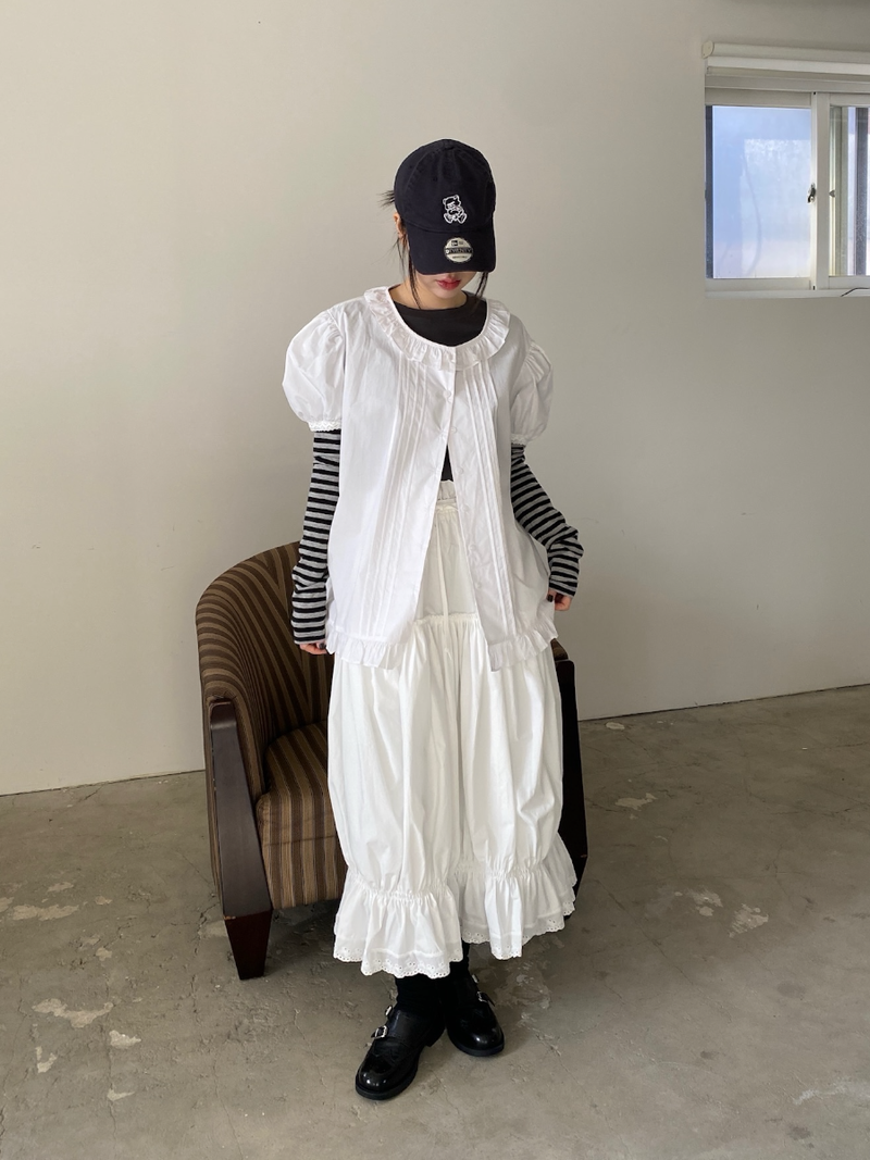 maroni shirring skirt