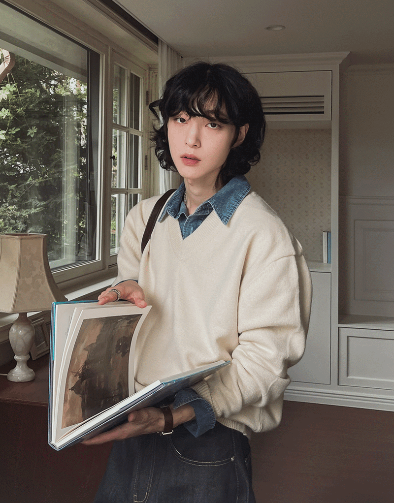 2PLAN（ツープラン）の「モストウィッシュVネックニット (8 color)（Tops）」