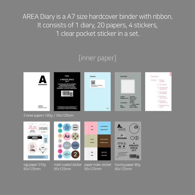 oab area diary 002 / a7 binder