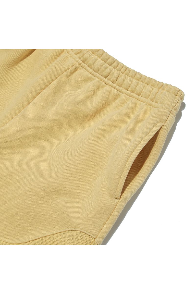 Reverse Bear Patch Shorts_Canary