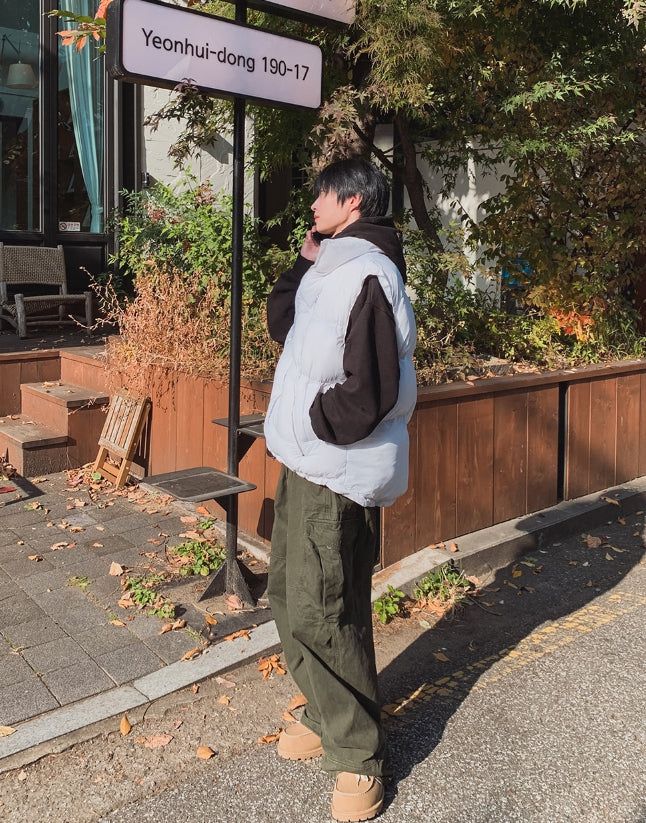 Lowsy Wave Zipper Padded Vest