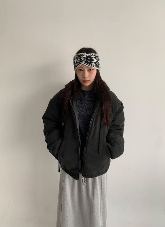 [unisex] Thatdi Two-Way Hood Padding Jumper