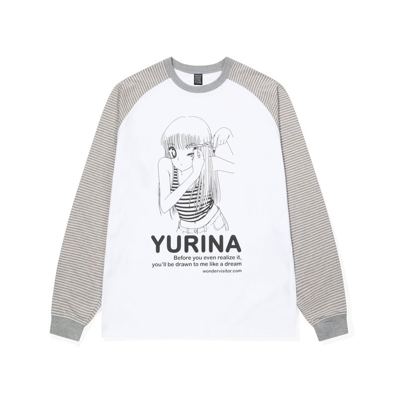 YURINA Raglan LS-T [White]