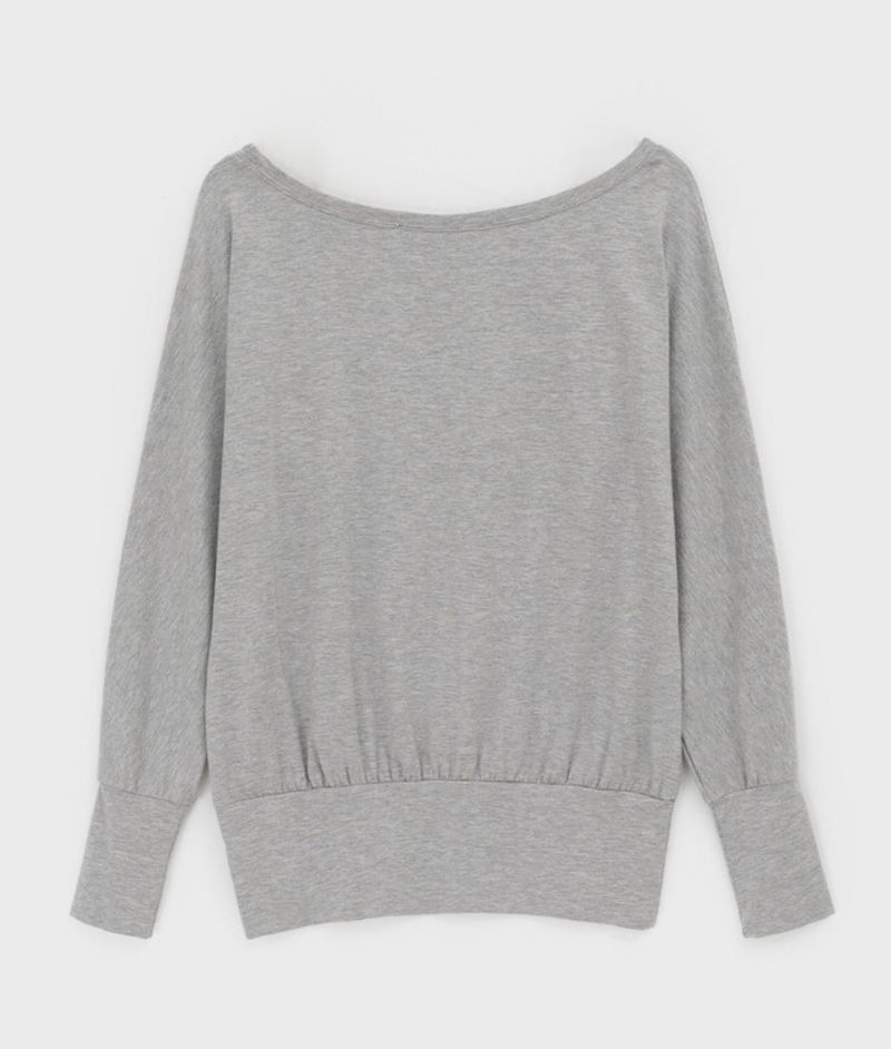 [MADE] Boril Batwing Off-Shoulder Long Sleeve Tee