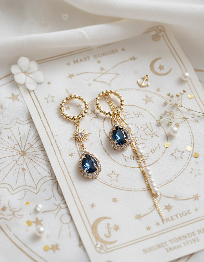 [SNSD Taeyeon Piercing] Meteor Shower Piercing - Navy