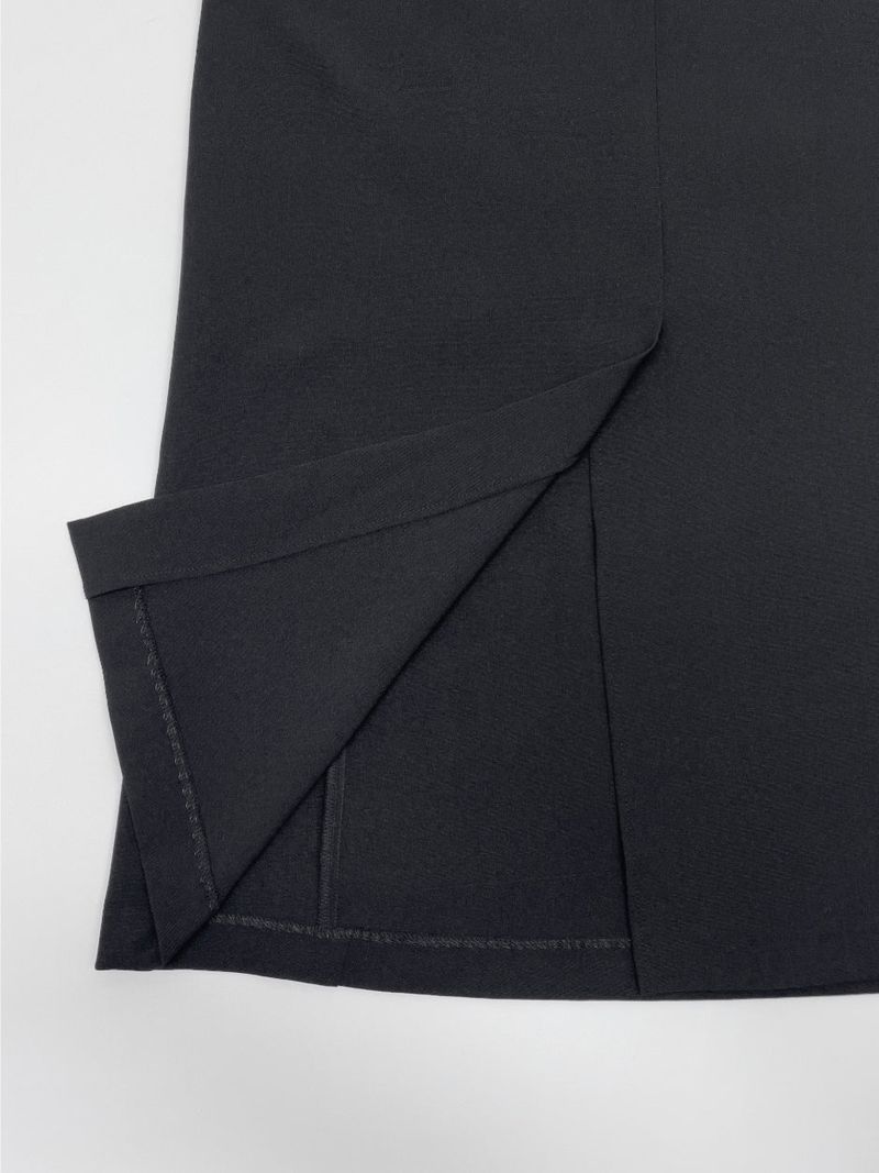 Boat Neck Shirring H-Line Long One Piece