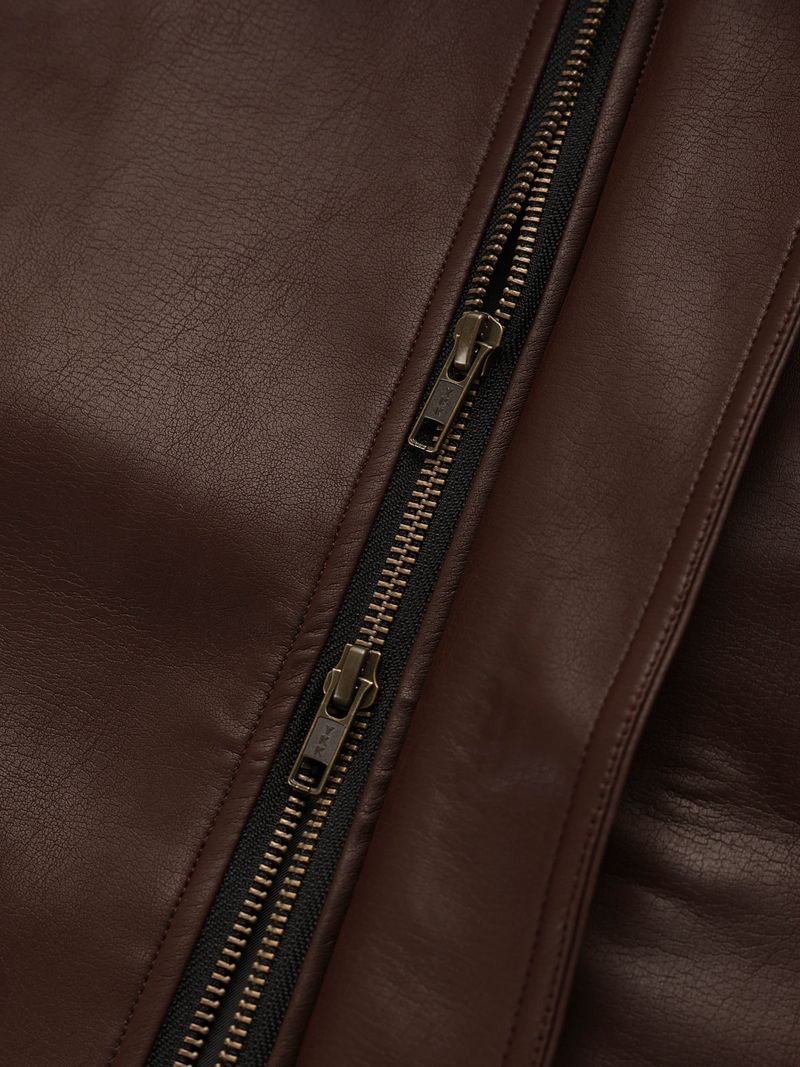 Base Leather Blouson (2color)