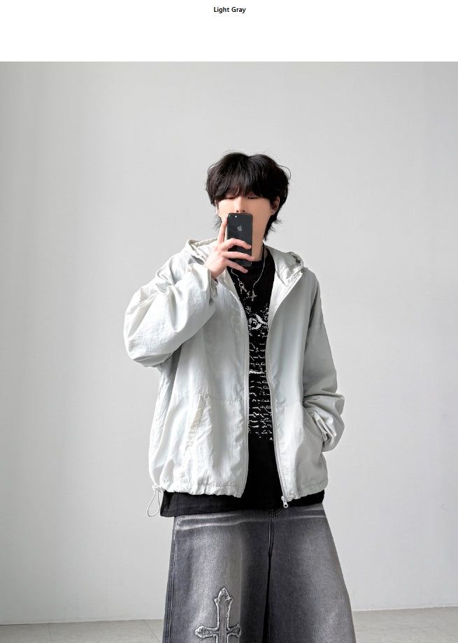 [1+1] Rain Hood Windbreaker