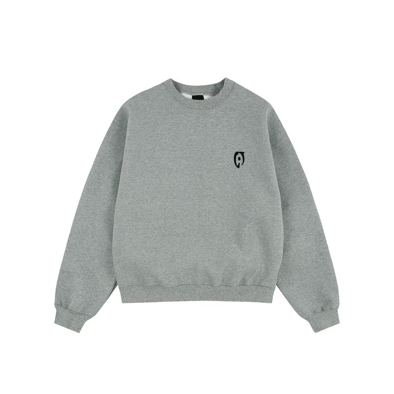 Oversized Hard Crop Sweatshirt - Grey