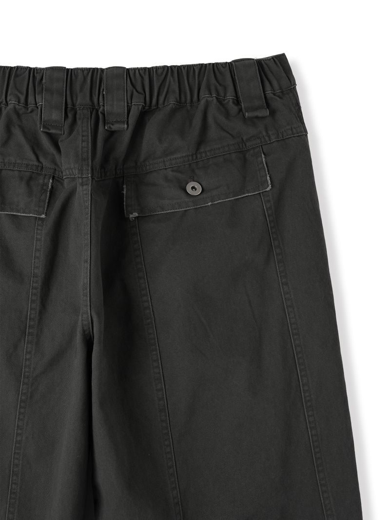 Deep garment pin dying cargo pants