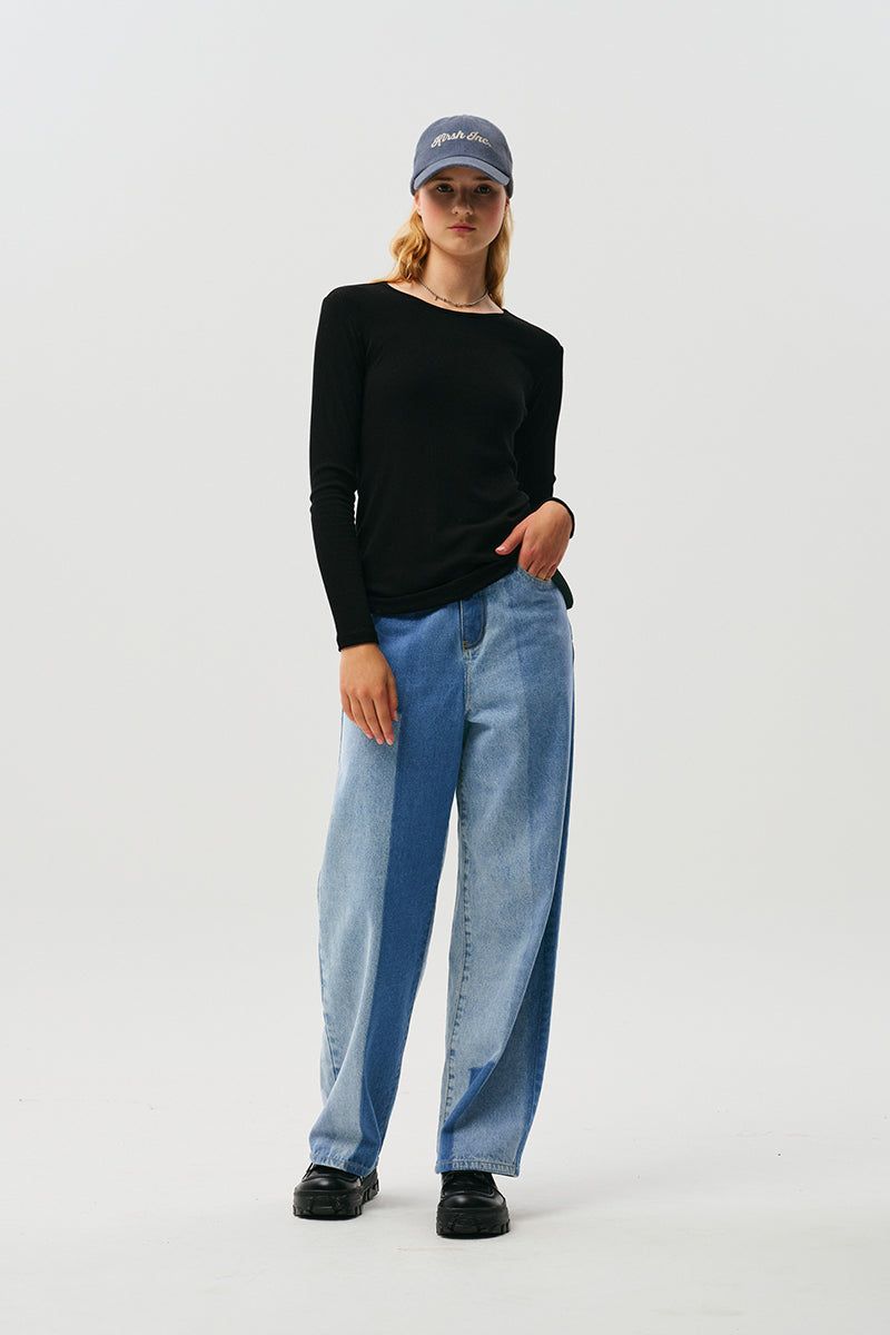 KIRSH（キルシー）の「COLLECTION BACK OPEN LONG SLEEVES [BLACK]（Tops）」