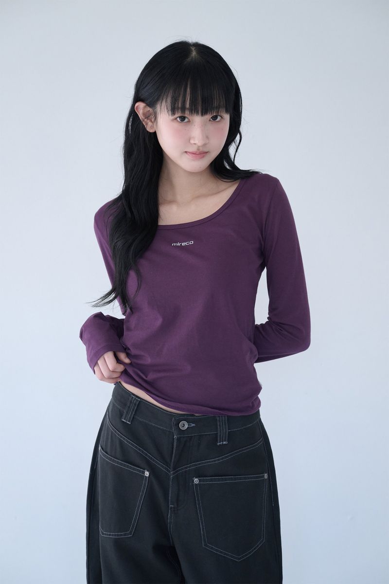 BASIC LOGO T PURPLE